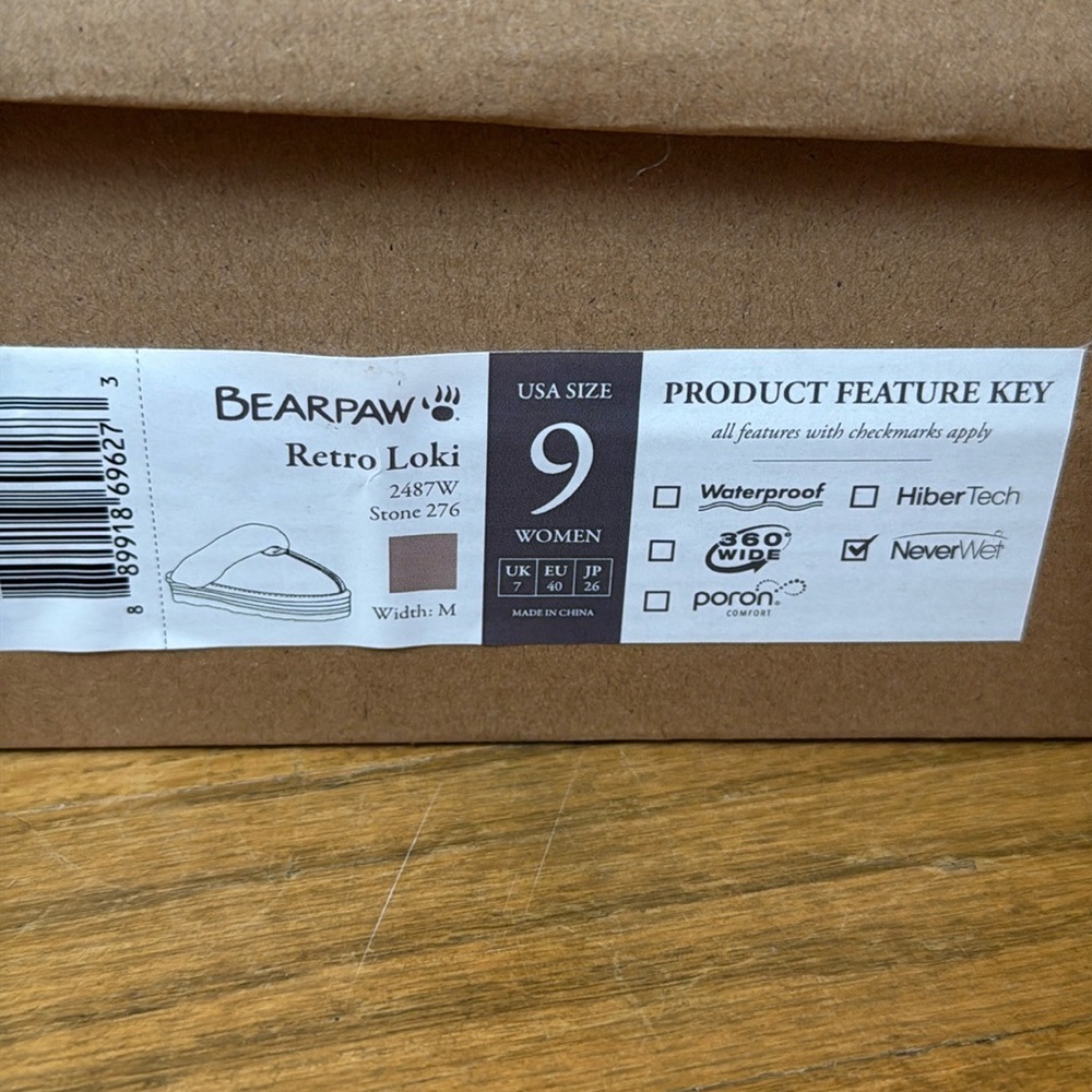 BEARPAW PLATFORM SLIPPERS 8 |   NWT PLATFORM SLIPPERS 8 - Picture 5 of 11